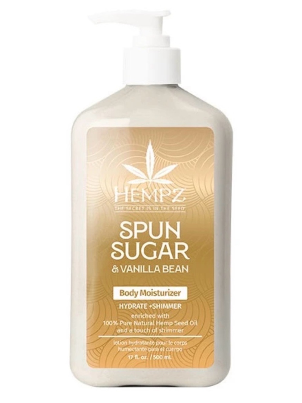 New Hempz Spun Sugar & Vanilla Bean Moisturizer 17 oz